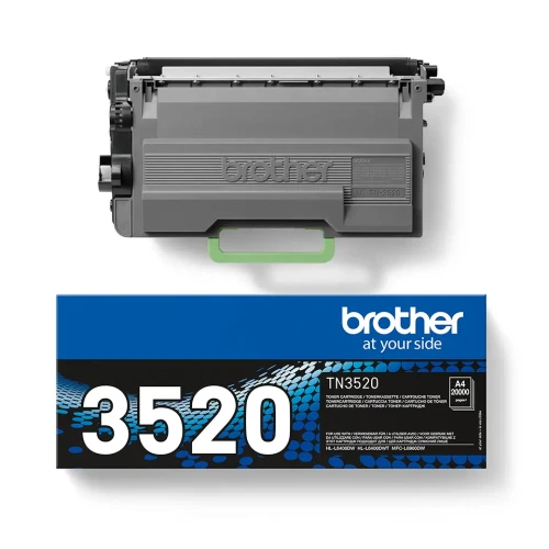 Brother TN-3520 | Oryginalny czarny toner do 20 000 wydruków