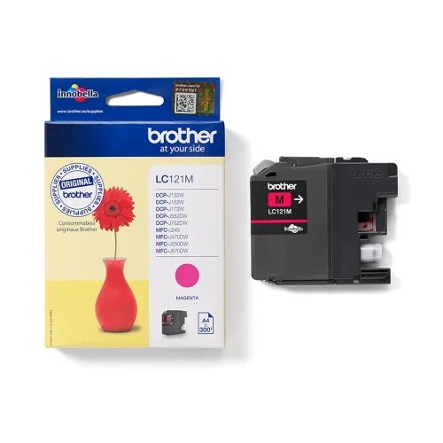 Brother LC-121M | Oryginalny pojemnik  z tuszem magenta do 300 stron