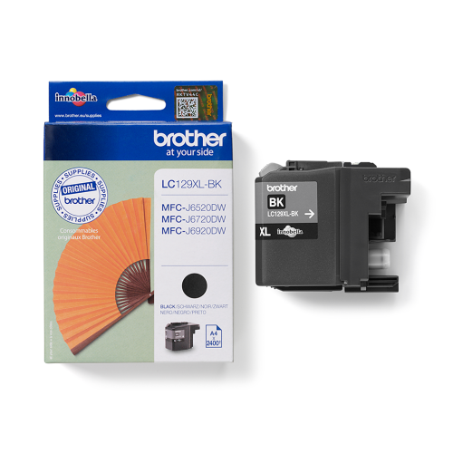 Brother LC-129XLBK | Oryginalny pojemnik z tuszem czarnym do 2400 stron 