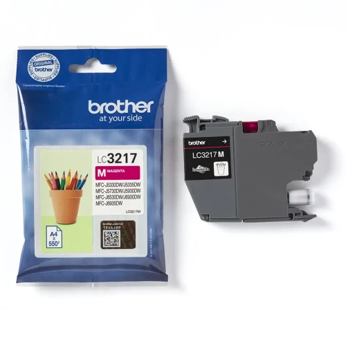 Brother LC-3217M | Oryginalny pojemnik z tuszem magenta do 550 stron 
