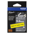 Brother HSE-621E | Oryginalna rurka termokurczliwa - czarny nadruk na żółtym tle, szerokość 9,0 mm